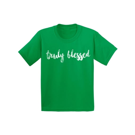 Awkward Styles Happy Thanksgiving T-Shirt Truly Blessed Kids T Shirts