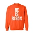 thumbnail image 1 of Awkward Styles He Is Risen Sweatshirt Christian Sweater for Men and Women Happy Easter Gifts for Him and Her Easter Outfits Bible Verse Matthew 28:6 Easter Message Jesus Sweatshirt for Easter, 1 of 5
