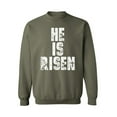 thumbnail image 1 of Awkward Styles He Is Risen Sweatshirt Christian Sweater for Men and Women Happy Easter Gifts for Him and Her Easter Outfits Bible Verse Matthew 28:6 Easter Message Jesus Sweatshirt for Easter, 1 of 5
