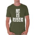 thumbnail image 1 of Awkward Styles He is Risen T Shirt for Men Christian Mens Shirts Christian Clothes for Men Jesus Christ is the Lord Christian Birthday Gifts Jesus Shirts Jesus Clothing He is Risen Mens Shirt, 1 of 4