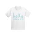 thumbnail image 1 of Awkward Styles Hello I am New Here Infant Shirt I am New Here T Shirt I'm New Girls Shirts Girls Romper Blue Outfit for Baby Kids Cute T-Shirts Lovely Baby Girl Shirts Kids Birthday Gifts Boys Outfit, 1 of 4