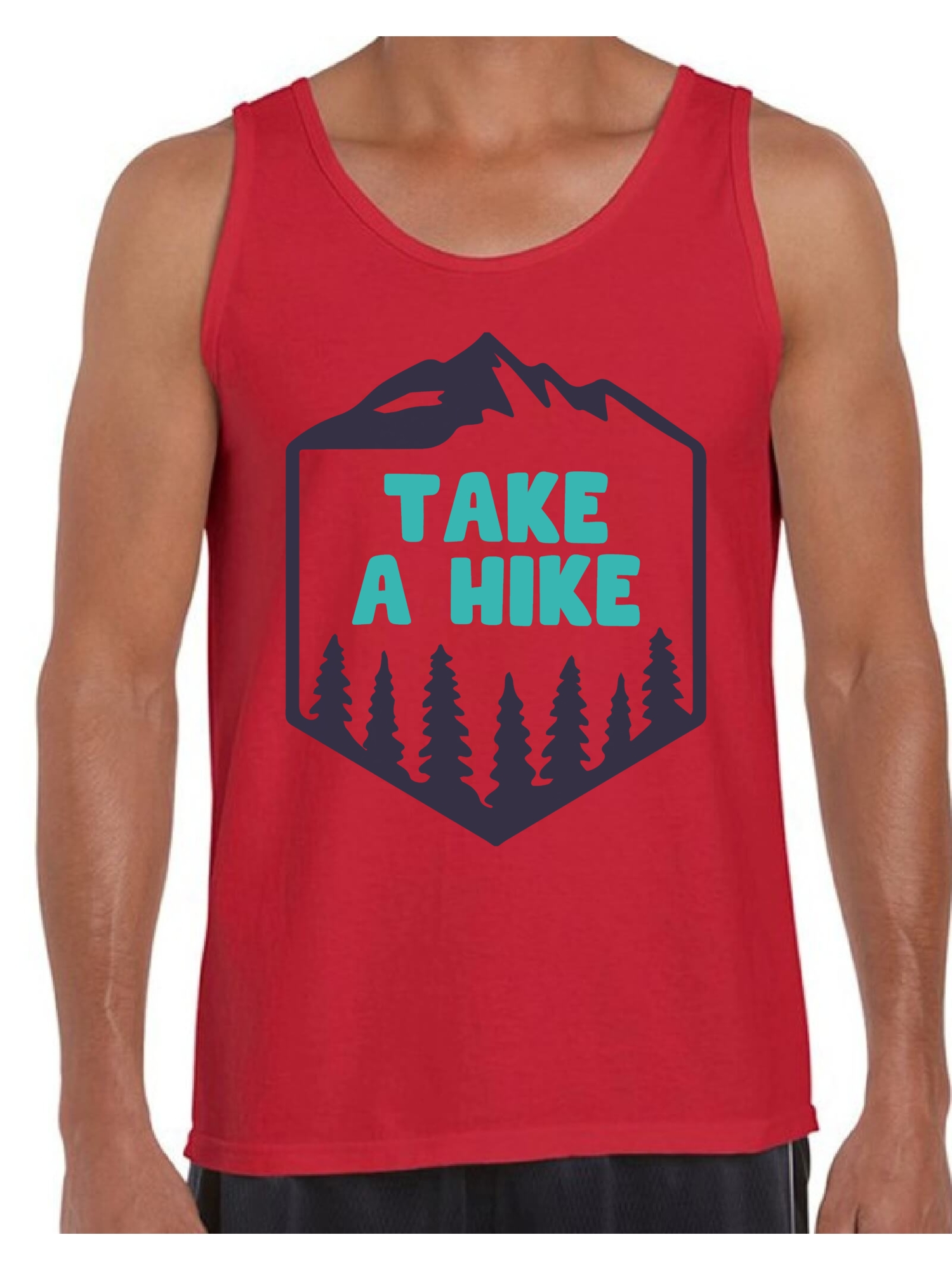 Awkward Styles Hiking Lovers Clothes Take a Hike Tank Top for Men Hike Clothes Sport Outfit Men's Tank Tops Hike Outfit Men Shirts Outdoor Clothing for Men Cute Hiking T Shirt for Boyfriend - image 1 of 4