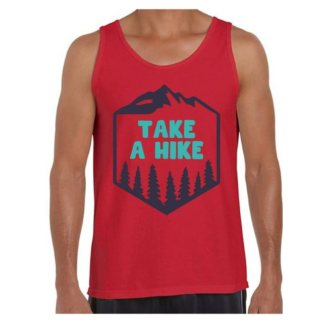 Awkward Styles Hiking Lovers Clothes Take a Hike Tank Top for Men Hike Clothes Sport Outfit Men's Tank Tops Hike Outfit Men Shirts Outdoor Clothing for Men Cute Hiking T Shirt for Boyfriend