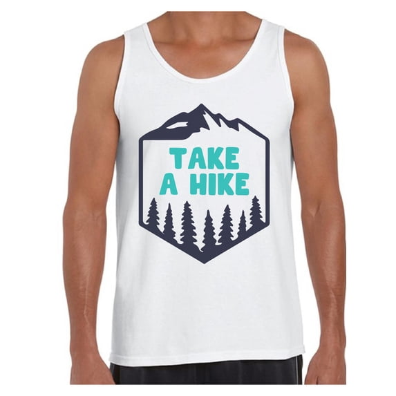 Awkward Styles Hiking Lovers Clothes Take a Hike Tank Top for Men Hike Clothes Sport Outfit Men's Tank Tops Hike Outfit Men Shirts Outdoor Clothing for Men Cute Hiking T Shirt for Boyfriend