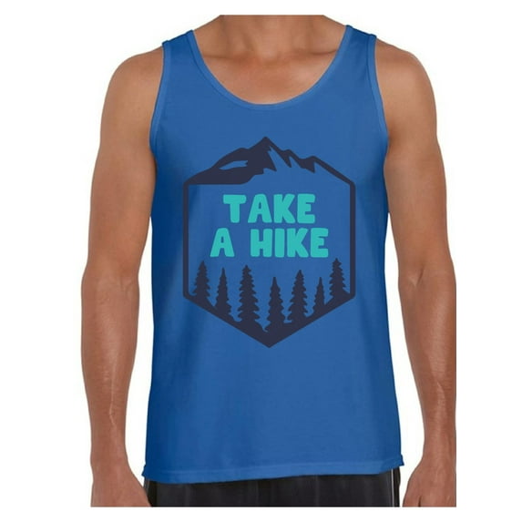 Awkward Styles Hiking Lovers Clothes Take a Hike Tank Top for Men Hike Clothes Sport Outfit Men's Tank Tops Hike Outfit Men Shirts Outdoor Clothing for Men Cute Hiking T Shirt for Boyfriend
