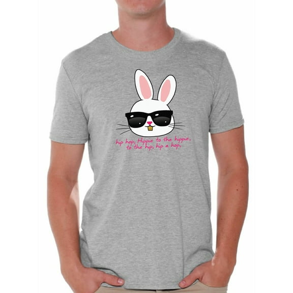 Awkward Styles Hip Hop Easter Bunny Shirt Easter T Shirt Men Easter Bunny Tshirt Easter Gifts for Him Easter Holiday Party Outfit Happy Easter Shirts Funny Easter Bunny Tshirt Cool Easter Bunny Shirt