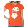 thumbnail image 1 of Awkward Styles Hipster Santa Shirt Christmas T Shirts for Women Hipster Santa Claus with Glasses Women's Holiday Top Funny Santa Claus Shirt Xmas Gifts for Her Christmas Holiday Party Hipster Shirt, 1 of 4