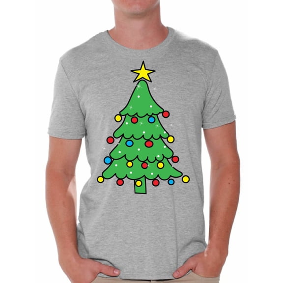 Awkward Styles Holiday Christmas Tree Graphic Tee Mens