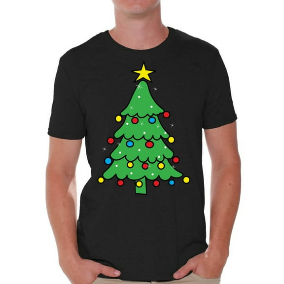 Awkward Styles Holiday Christmas Tree Graphic Tee Mens