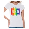 thumbnail image 1 of Awkward Styles Human Ladies T Shirt Human Shirt for Women Gay Shirt for Women Gay Shirt Gay Pride T-Shirt Gay Flag Shirts Gay Flag T Shirt Rainbow Gay T Shirt Cute Ladies Tshirt LGBTQ Clothing, 1 of 4