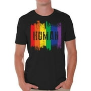 Awkward Styles Human Shirt for Him Gay Pride Flag Tshirt for Him Human Shirt for Friend Rainbow T Shirt LGBTQ Clothing Gay Rights Gay Mens Shirt Gay Flag T Shirt Rainbow Gay T Shirt Cute Mens Tshirt