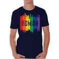 thumbnail image 1 of Awkward Styles Human Shirt for Him Gay Pride Flag Tshirt for Him Human Shirt for Friend Rainbow T Shirt LGBTQ Clothing Gay Rights Gay Mens Shirt Gay Flag T Shirt Rainbow Gay T Shirt Cute Mens Tshirt, 1 of 4