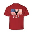 thumbnail image 1 of Awkward Styles Hunting Deer USA Youth Shirt Proud American Pro America Kids T shirt Made in the USA Retro USA Tshirt for Boys USA Pride Retro USA Tshirt for Girls Print on the Back Only, 1 of 4