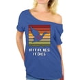 thumbnail image 1 of Awkward Styles Hunting Shirt If It Flies It Dies Hunter Off Shoulder Tops for Women, 1 of 4