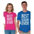 thumbnail image 1 of Awkward Styles Husband Wife Matching Couple Shirts Couple Matching Best Husband Ever Shirt Best Wife Ever Shirt Valentines Gift for Couples Wife and Husband Cute Couple Shirts Couple Anniversary Gifts, 1 of 5