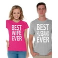 thumbnail image 1 of Awkward Styles Husband Wife Matching Couple Shirts Couple Matching Best Husband Ever Shirt Best Wife Ever Shirt Valentines Gift for Couples Wife and Husband Cute Couple Shirts Couple Anniversary Gifts, 1 of 5