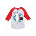 thumbnail image 1 of Awkward Styles I am Eight Youth Raglan Shark Raglan for Boys 8th Birthday Party Shark Lovers Gifts Shark Themed Party Shark T Shirts for Girls Gifts for 8 Year Old Children Eighth B Day Youth Raglan, 1 of 4