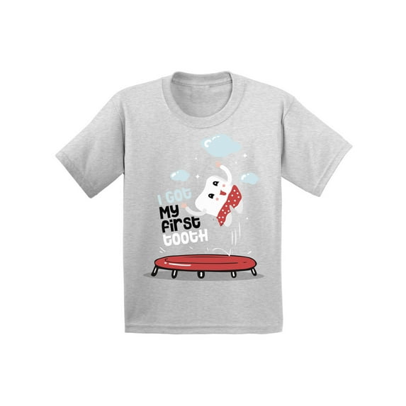 Awkward Styles I Got My First Tooth Youth Shirt First Tooth Party Cute Tooth Fairy Gifts My First Tooth Tshirts for Boys My First Tooth Tshirts for Girls Birthday Gifts Kids First Tooth