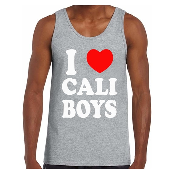 Awkward Styles I Heart Cali Boys Tank Top for Men I Love Cali Boys Tank California Muscle Shirt Cali Fitness Tank Gifts from California California Map Tank Top Cali Gifts