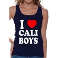 thumbnail image 1 of Awkward Styles I Heart Cali Boys Tank Top for Women I Love Cali Boys Tank California Sleeveless Shirt Cali Fitness Tank Gifts from California California Map Tank Top Cali Gifts, 1 of 4