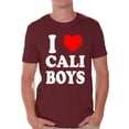 thumbnail image 1 of Awkward Styles I Heart Cali Boys Tshirt I Love Cali Boys Shirt California Shirts for Men Cali Gifts California Map T-Shirt Gifts from California, 1 of 4