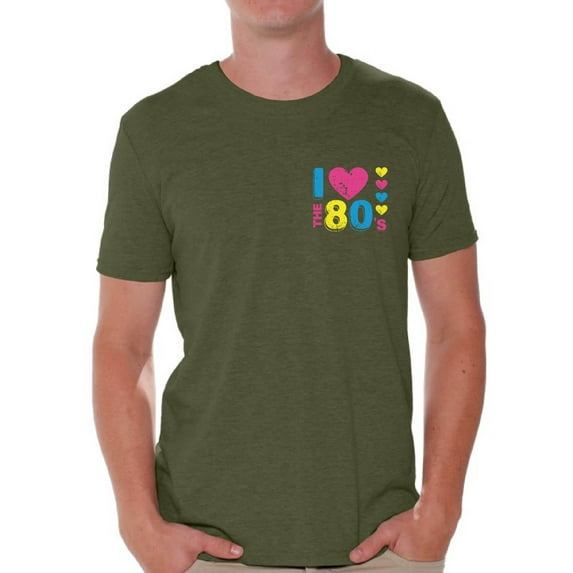 Awkward Styles I Love the 80's Men's Shirt 80s Pocket T Shirts 80s Costumes for Men 80s Party Outfit 80's Accessories Love the 80s Tshirts for Men Retro Vintage Pocket Tee Shirt for Him
