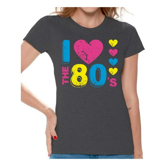 Awkward Styles I Love The 80's Shirt for Women 80's Love Tshirt Women's 80's T Shirt 80's Party Shirts for Women 80's Women's Costumes I Love The 80's Party T-Shirt I Love The 80's Gifts for Her