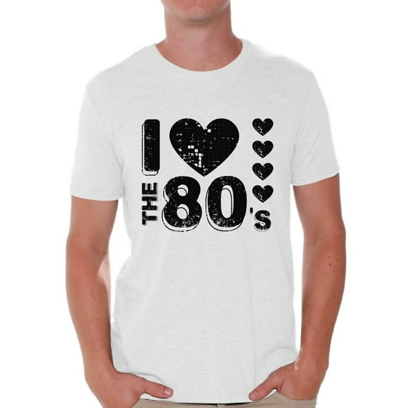 Awkward Styles I Love the 80s Shirt Black 80s Accessories 80s Rock T Shirt 80s T Shirt Retro Vintage Rock Concert T-Shirt 80s T Shirt for Men's 80s Costumes 80s Outfit for 80s Party