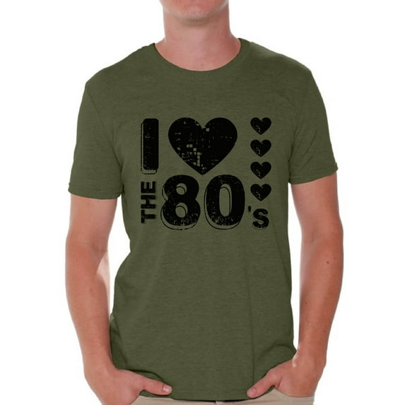 Awkward Styles I Love the 80s Shirt Black 80s Accessories 80s Rock T Shirt 80s T Shirt Retro Vintage Rock Concert T-Shirt 80s T Shirt for Men's 80s Costumes 80s Outfit for 80s Party