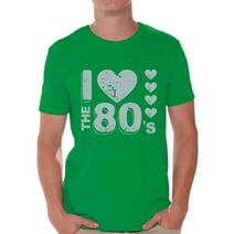 Awkward Styles I Love the 80s Shirt 80s T Shirt for Men's 80s Costumes 80s Outfit for 80s Party Retro Gray 80s Accessories 80s Rock T Shirt 80s T Shirt Vintage Rock Concert T-Shirt