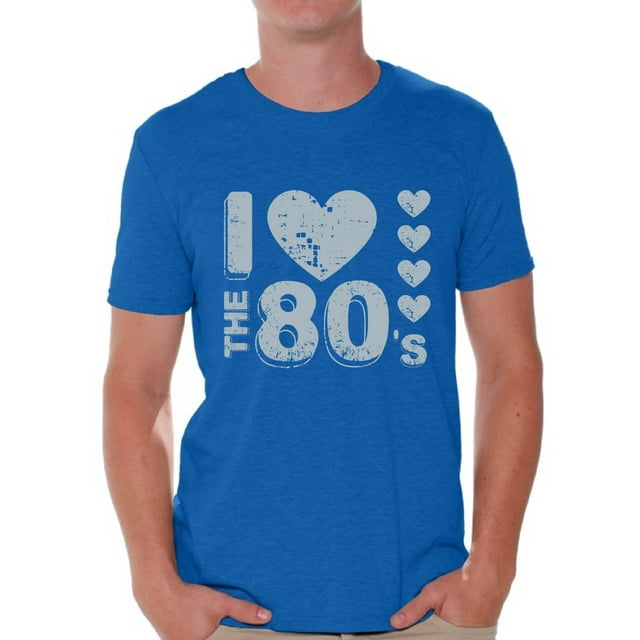 Awkward Styles I Love the 80s Shirt 80s T Shirt for Men's 80s Costumes 80s Outfit for 80s Party Retro Gray 80s Accessories 80s Rock T Shirt 80s T Shirt Vintage Rock Concert T-Shirt