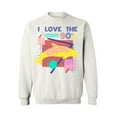 thumbnail image 1 of Awkward Styles I Love 90's Crewneck Top 1990's Themed Party Sweatshirts, 1 of 5