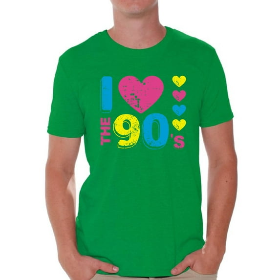 Awkward Styles I Love the 90's Men Shirt Tops for 90s Lover 90s Costumes 90s Disco T Shirt 90s Outfit for Him 90s Party Men Tee Shirt Vintage 90s Accessories 90s Party T Shirt Tops