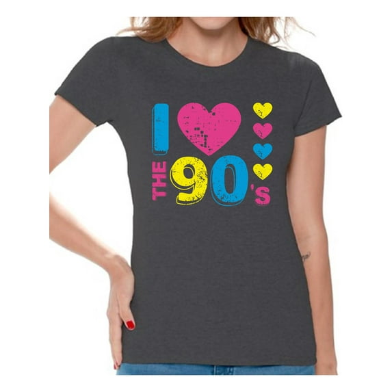 Awkward Styles I Love the 90's Women T Shirt 90's Shirt 90's Party Shirt for Women Tops for 90s 90s Lover T Shirt 90s Outfit for Her 90s Party T-Shirt 90s Accessories 90s Vintage Shirts