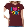 thumbnail image 1 of Awkward Styles I Love the 90's Women's T shirts Tops for 90s Fans 90s Costumes for Women Vintage 90s T Shirt 90s Outfit for Her 90s Party T-Shirt 90s Accessories 90s Retro Shirts, 1 of 4