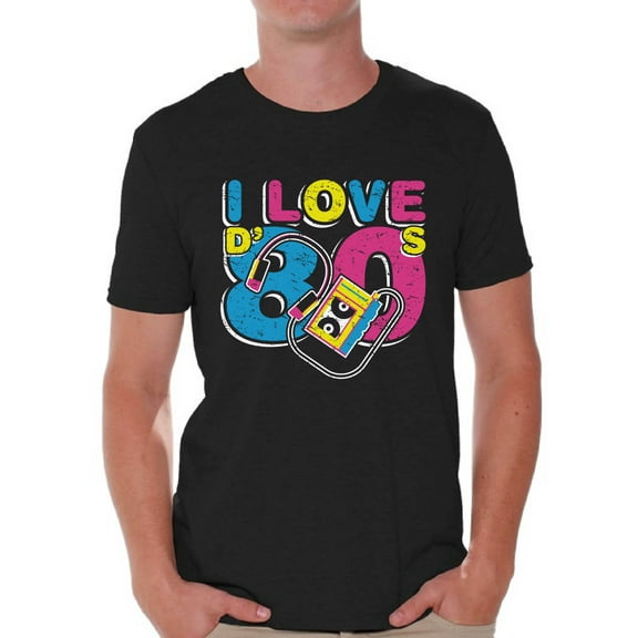 Awkward Styles I Love D' 80s Shirt 80s Costume 80s Clothes for Men I Love the 80s Shirt Mens 80s Accessories 80s Rock T Shirt 80s T Shirt Retro Vintage Neon Shirt
