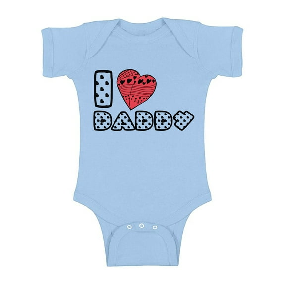 Awkward Styles I Love Daddy Bodysuit Red Heart One Piece Best Dad Ever Newborn Babies Clothes Love Bodysuit I Love Daddy Baby Girl Clothing I Love Daddy Baby Boy Clothes Kids Birthday Gifts
