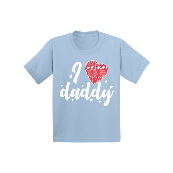 Awkward Styles I Love Daddy Infant Shirt Red Heart Tshirt Shirts for Boy Shirts for Girls Cute T-shirt for Girls Cool T Shirts for Boys Gifts for Children Love Shirts Best Father Ever T Shirt for Kids