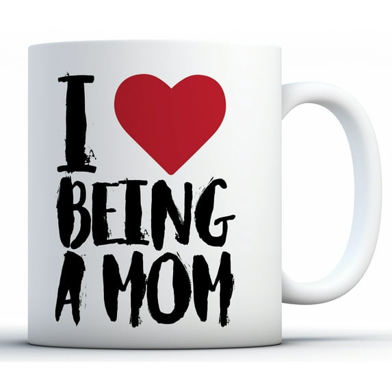 Awkward Styles I Love Being A Mom Coffee Mug Mother's Day Gifts for Women Funny Mom Mug Gifts I Love Being A Mom Travel Mug Coffee Mugs for Mom Mom Tea Cup Mom Gifts for Coffee Lovers and Tea Lovers