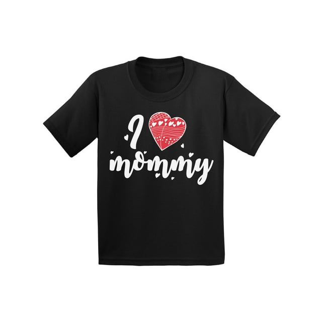 Awkward Styles I Love Mommy Infant Shirt Red Heart Tshirt Shirts for Boy Shirts for Girls Cute T-shirt for Girls Cool T Shirts for Boys Gifts for Children Love Shirts Best Mom Ever T Shirt for Kids