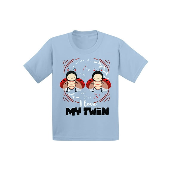 Awkward Styles I Love My Twin Infant Shirt Twins Themed Party Funny Birthday Gifts for Twins Cute Twins Tshirts for Girls Cute Twins Tshirts for Boys Birthday Party Twins T shirts Twin Gifts