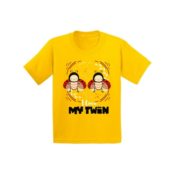 Awkward Styles I Love My Twin Youth Shirt Birthday Gifts for Girls Boys Twins Funny Twin Party Outfit Cute Twin T shirts for Girls Cute Twin T shirts for Boys Themed Party Twins Tshirts
