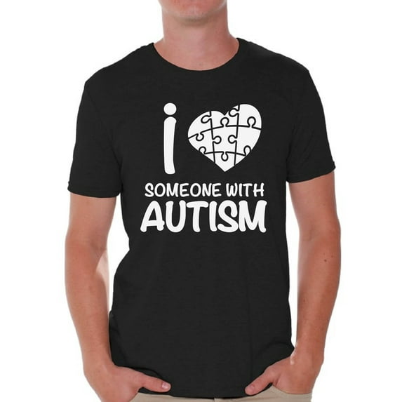 Awkward Styles I Love Someone with Autism Shirt for Men Autism Awareness Puzzle Shirt Men Autism Awareness Shirts Men's Autism T Shirt Autism Awareness Gifts for Him Autistic Pride Gifts
