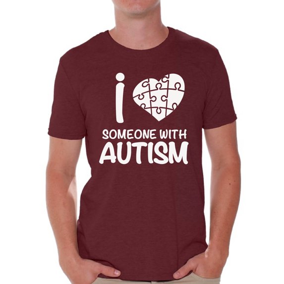 Awkward Styles I Love Someone with Autism Shirt Men's Autism Awareness T-shirt Men Autism Awareness Shirts Men's Autism T Shirt Autism Awareness Gifts for Him Autistic Pride Gifts