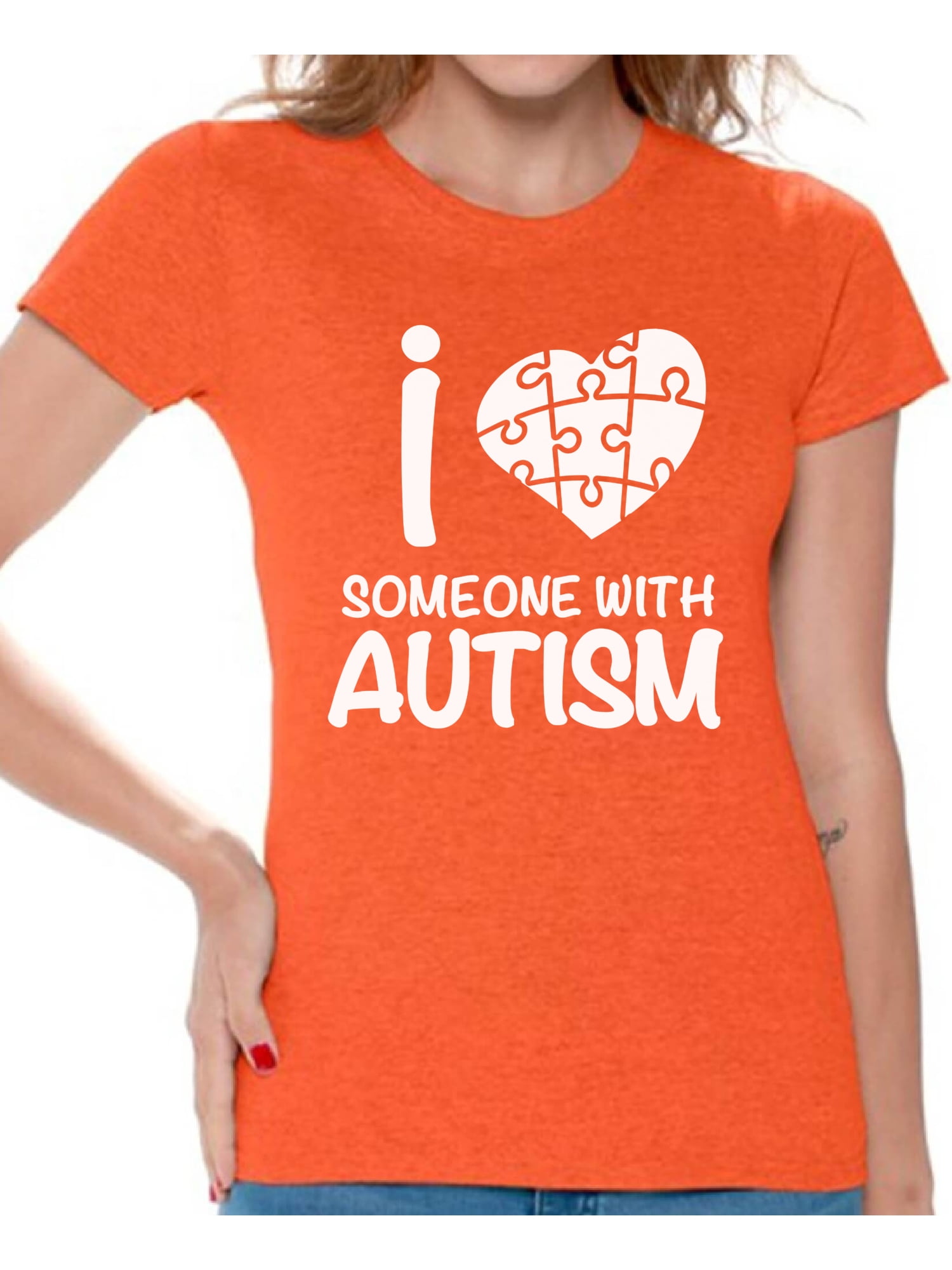 VQD Women's Autism Awareness Love T-Shirt - Autistic Support Tee