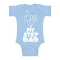 thumbnail image 1 of Awkward Styles I Love my Step Daddy Baby One Piece Baby Gifts Lovely Baby Bodysuit Short Sleeve Step Father Clothing Collection Best Baby Gifts I Love my Daddy One Piece Clothing for Newborn, 1 of 4