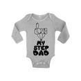 thumbnail image 1 of Awkward Styles I Love my Step Father Baby Bodysuit Long Sleeve Cute Baby One Piece I Love my Daddy Baby Bodysuit Best Father Ever Bodysuit Long Sleeve Cute Gifts for Step Parents Babies Clothing, 1 of 4