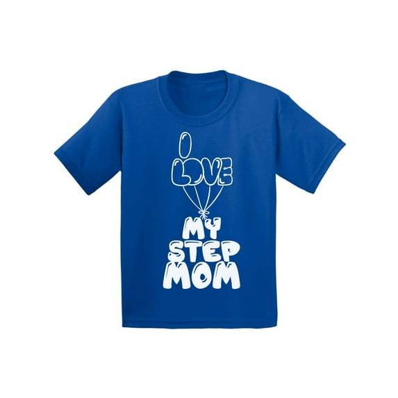 Awkward Styles I Love my Step Mom Toddler Shirt Step Mom Cute Kids T Shirt Best Mommy Step Parents Gifts I Love my Mother T Shirt Best Mother Ever T Shirt Kids Clothing Kids Birthday Party Gifts