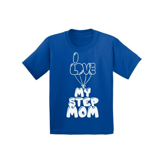 Awkward Styles I Love my Step Mom Youth T Shirt Step Parents Kids T-Shirt Mom Shirt I Love my Mom Shirt Best Mother Ever T Shirt Cute Shirt for Girls Boys T Shirt Kids Clothing Step Parents Gifts