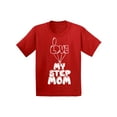 thumbnail image 1 of Awkward Styles I Love my Step Mom Youth T Shirt Step Parents Kids T-Shirt Mom Shirt I Love my Mom Shirt Best Mother Ever T Shirt Cute Shirt for Girls Boys T Shirt Kids Clothing Step Parents Gifts, 1 of 4